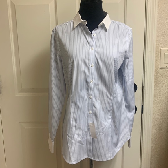 Brooks Brothers Tops - Brooks Brothers pinstripe button down shirt, NWT